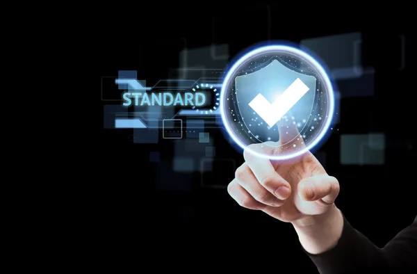 Standard quality control collage concept