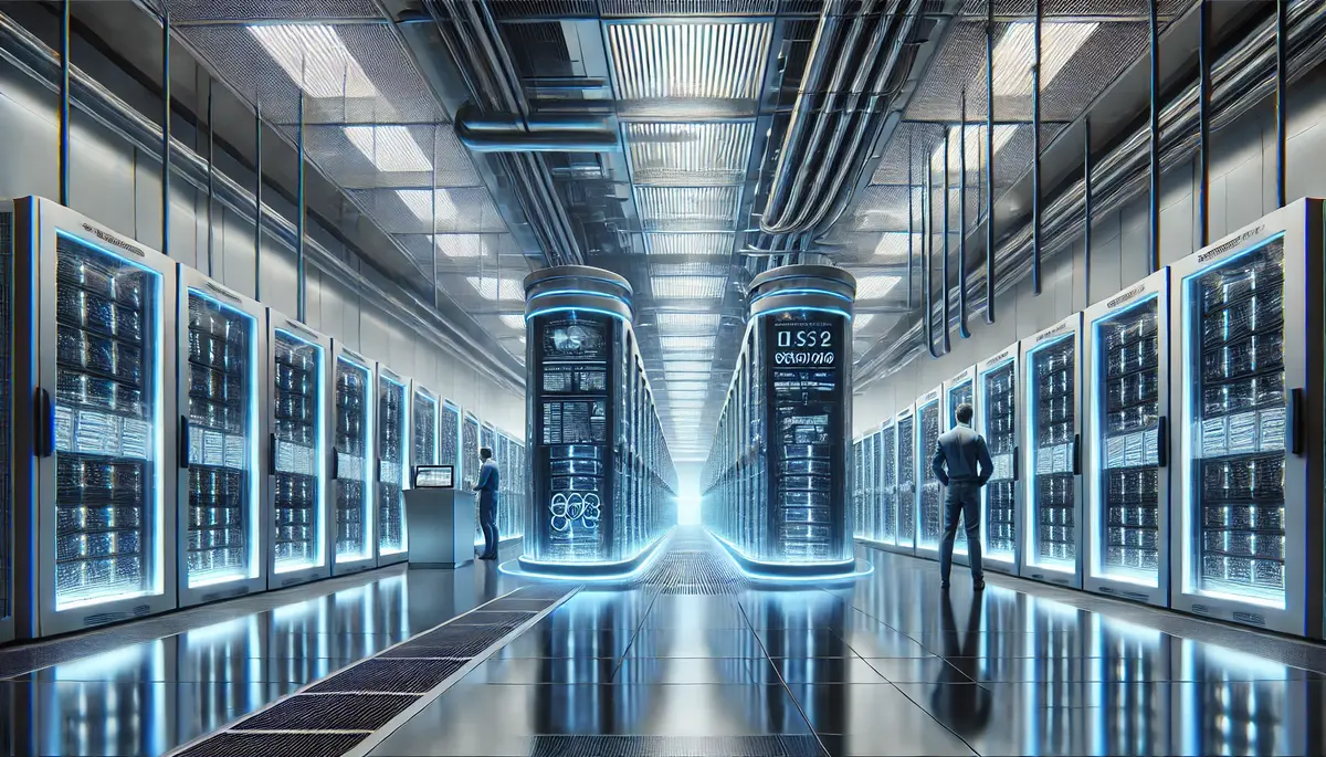 Futuristic data center on indonesia